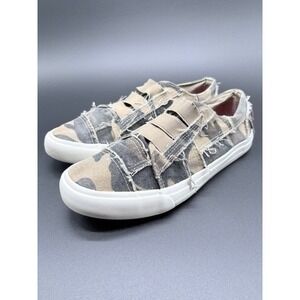 Blowfish Malibu Mandi Denim Camo Slip On Women's Sneakers Size 9